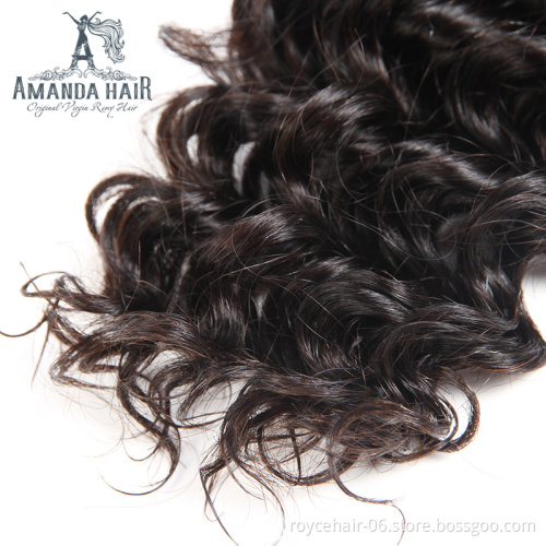 Royce Brand 24 inch Names Of  human braiding hair deep wave unprocessed virgin indian hair Weft